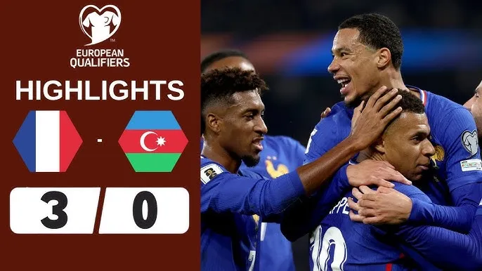 Pháp vs Azerbaijan 3-0: Mbappe khai bàn, Mbappe kiến tạo, Rabiot nhân đôi tỷ số, Thauvin chốt hạ 3 điểm dễ dàng