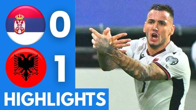 Serbia vs Albania 0-1: Albian Ajeti kiến tạo, Rey Manaj ghi bàn duy nhất, Albania tạm xếp nhì bảng, sau tuyển Anh
