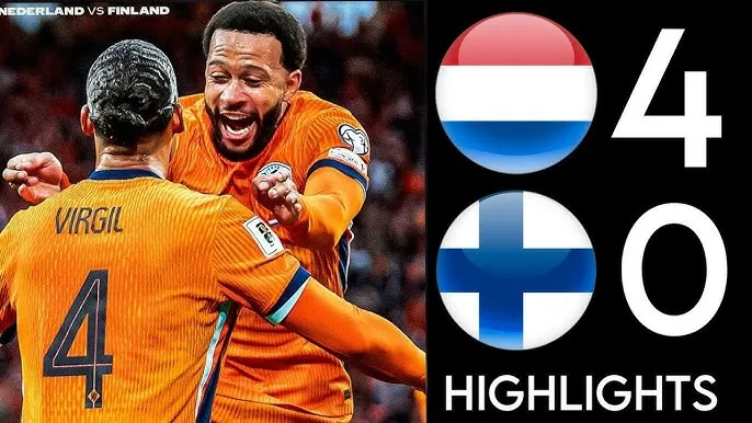 Hà Lan vs Phần Lan 4-0: Dàn sao Malen, Van Dijk, Memphis Depay, Gakpo lần lượt "cuốn bay" đối thủ 4 bàn thắng