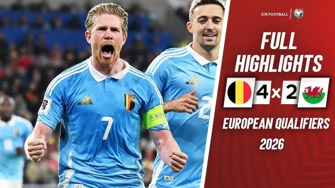 Xứ Wales vs Bỉ 2-4: Rodon, Broadhead lập công nhưng De Bruyne tỏa sáng nhờ cú đúp penalty, Meunier, Trossard góp công, Bỉ tiến gần vé dự VCK World Cup 2026