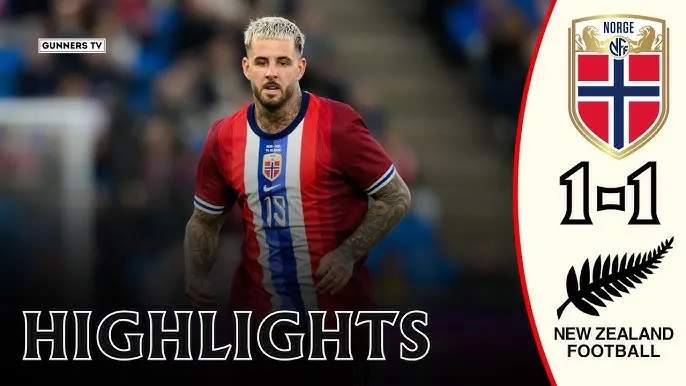 Giao hữu, Na Uy vs New Zealand 1-1: Finn Surman đệm bóng cận thành mở bàn, Antonio Nusa tỉa góc đẳng cấp cứu thua
