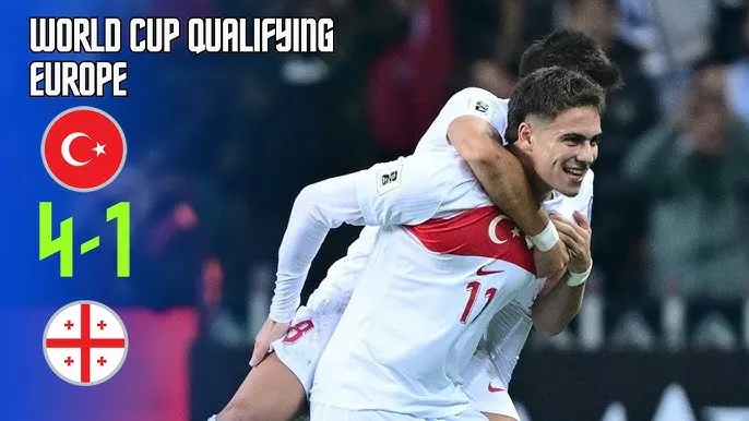 Thổ Nhĩ Kỳ vs Georgia 4-1: Dàn sao trổ tài, Kenan Yildiz mở bàn, Merih Demiral ghi cú đúp, Yunus Akgun góp công chiến thắng 4 bàn, Kochorashvili ghi bàn danh dự