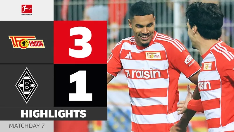 Union Berlin vs M'gladbach 3-1: Danilho Doekhi tỏa sáng cú đúp sau 26 phút, Haris Tabakovic rút ngắn cách biệt, Rani Khedira ấn định chiến thắng