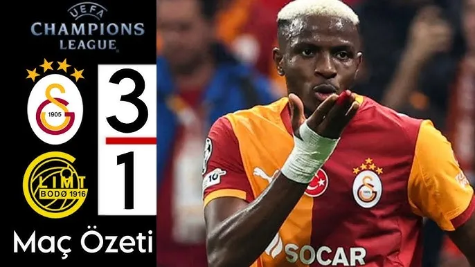 Galatasaray vs Bodo Glimt 3-1: Thế trận sớm an bài, Victor Osimhen ghi cú đúp sau 33 phút, Yunus Akgun góp công, Andreas Helmersen ghi bàn danh dự