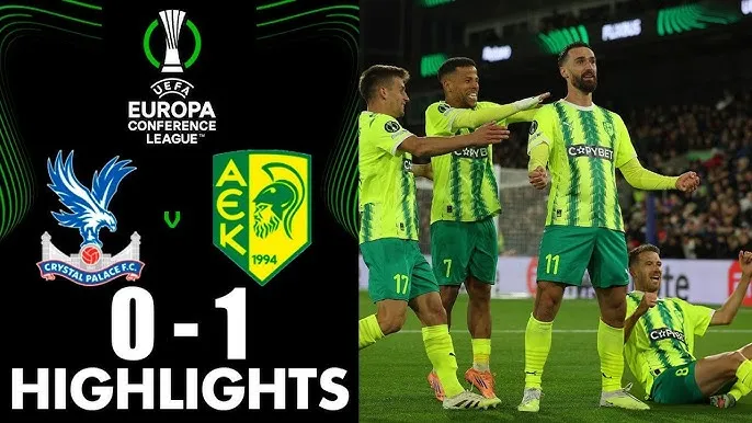 Crystal Palace vs AEK Larnaca 0-1: Marcus Rohden chớp thời cơ sai lầm hàng thủ căng ngang, Riad Bajic tung cú sút tung nóc Crystal Palace