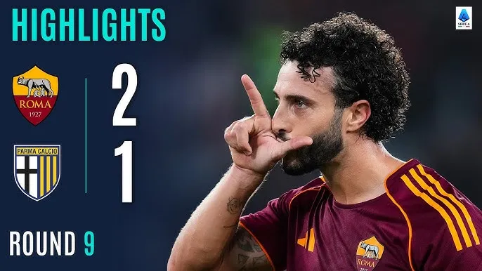 AS Roma vs Parma 2-1: Hermoso mở tỷ số, Dovbyk nhân đôi cách biệt, Circati lập công, Roma bằng điểm Napoli nhưng tạm xếp nhì Serie A
