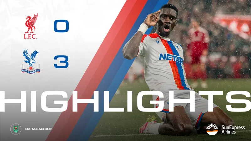 Liverpool vs Crystal Palace 0-3: Sarr xuất thần ghi cú đúp phá lưới thủ thành Woodman, Pino góp công chiến thắng bất ngờ trước The Kop
