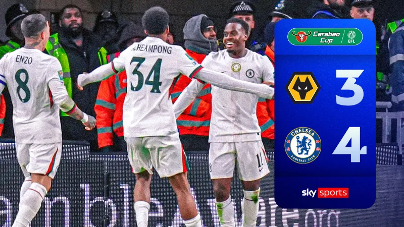 Wolves vs Chelsea 3-4: Rượt đuổi 7 bàn hấp dẫn, Arokodare, Wolfe lập công, Andrey Santos, George, Estevao, Gittens tỏa sáng giành gọn chiến thắng