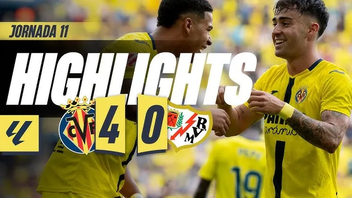 Villarreal vs Rayo Vallecano 4-0: Moreno Balaguero mở bàn, Alberto Moleiro, Santi Comesana, Ayoze Perez đua tài phá lưới, Villarreal vượt mặt Barca tạm xếp nhì La Liga