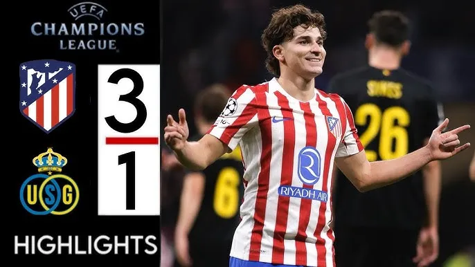 Atletico Madrid vs Union SG 3-1: Julian Alvarez mở bàn, Conor Gallagher tỏa sáng, Ross Sykes ngược dòng nhưng Marcos Llorente chốt hạ chiến thắng