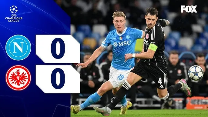Napoli vs Frankfurt 0-0: Eljif Elmas, Rasmus Hojlund, Matteo Politano kém duyên ghi bàn, mũi nhọn Jonathan Burkardt bế tắc, Bahoya, Mario Gotze không khá hơn