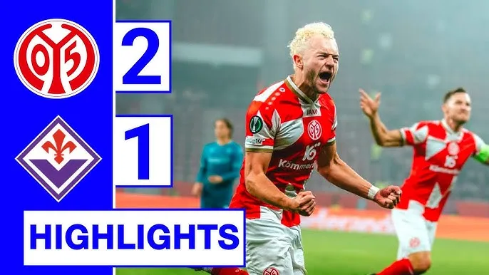 Mainz 05 vs Fiorentina 2-1: Simon Sohm mở bàn nhưng Benedict Hollerbach gỡ hòa, người hùng Lee Jae-sung tỏa sáng ấn định chiến thắng phút bù giờ