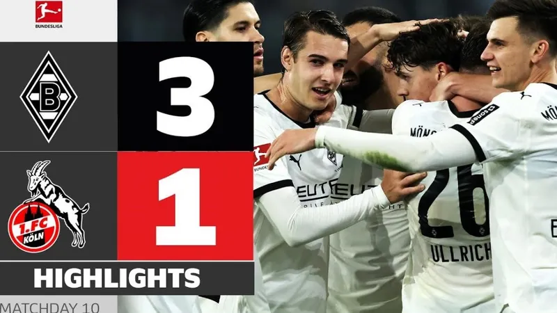 M'gladbach vs Cologne 3-1: Philipp Sander kịp mở bàn cuối hiệp 1, Kevin Diks nhân đôi tỷ số, Haris Tabakovic chốt hạ cục diện, Luca Waldschmidt ghi bàn danh dự