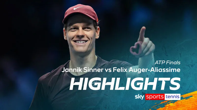 Jannik Sinner vs Felix Auger Aliassime 7-5, 6-1: Auger Aliassime chấn thương phải bỏ cuộc, Sinner nuôi hy vọng tái đấu cuối năm với Carlos Alcaraz