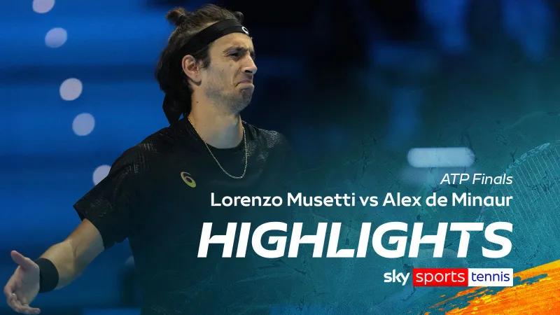 Lorenzo Musetti vs Alex de Minaur 7-5, 3-6, 7-5: Thắng Minaur chật vật, Musetti đối đầu Carlos Alcaraz vào ngày 14-11 tới