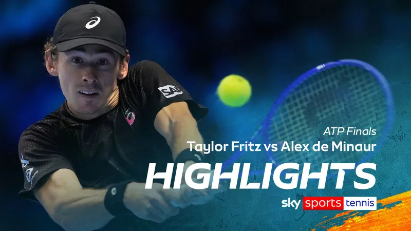 Taylor Fritz vs Alex De Minaur 6(3)-7, 3-6: Chiến đấu quả cảm hạ Fritz, de Minaur giành vé vào bán kết với vị trí nhì bảng ATP Finals 2025