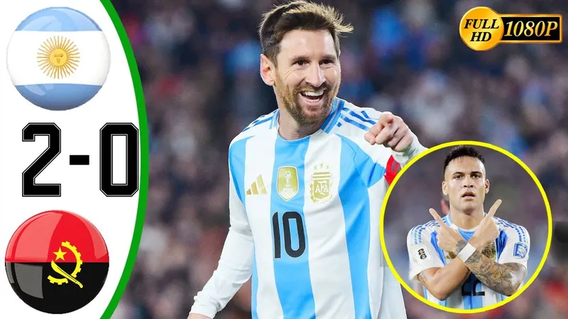 Giao hữu, Angola vs Argentina 0-2: Song sát Lautaro Martinez - Messi nhịp nhàng, đua tài ghi bàn, giành chiến thắng dễ dàng 