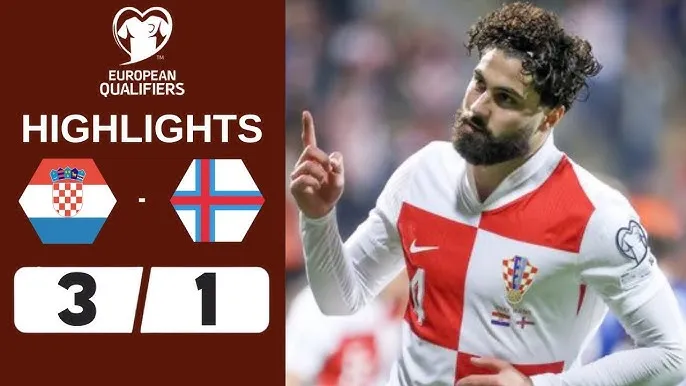 Croatia vs Đảo Faroe 3-1: Turi sớm dệt mộng nhưng Gvardiol gỡ hòa, Musa, Vlasic lần lượt tỏa sáng giành chiến thắng ngược dòng, củng cố ngôi đầu bảng