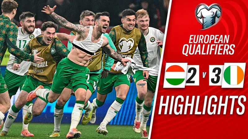 Hungary vs Ireland 2-3: Daniel Lukacs, Barnabas Varga lập công nhưng Troy Parrott xuất thần tỏa sáng hattrick định đoạt chiến thắng phút bù giờ