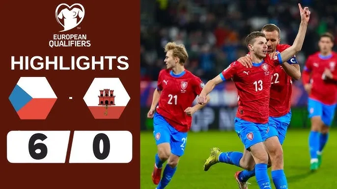 Czech vs Gibraltar 6-0: David Doudera khai hội, Tomas Chory, Vladimir Coufal, Adam Karabec, Tomas Soucek, Robin Hranac mở tiệc chiến thắng 6 bàn