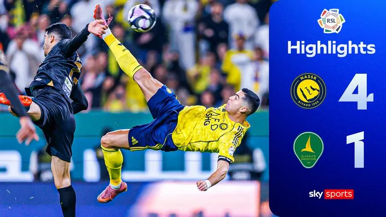 Al Nassr vs Al Khaleej 4-1: Felix, Wesley, Mane tỏa sáng, Ronaldo chốt hạ siêu phẩm volley đẹp mắt, Al-Hawsawi lập công, Dimitrios Kourbelis nhận thẻ đỏ