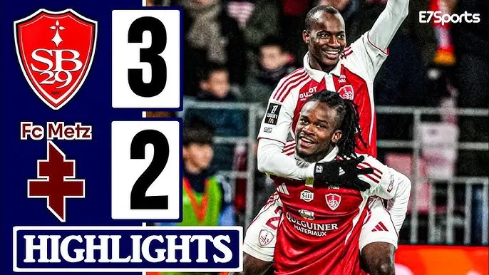 Brest vs FC Metz 3-2: Rượt đuỏi hấp dẫn, Pathe Mboup mở bàn phút thứ 2, Giorgi Tsitaishvili lập tức gỡ hòa, Kamory Doumbia, Del Castillo tỏa sáng, Soumaila Coulibaly bất ngờ phản lưới nhà