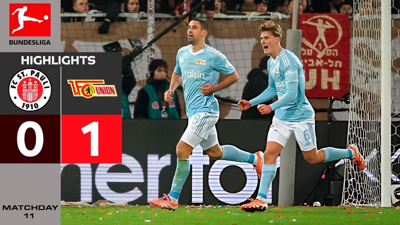 St Pauli vs Union Berlin 0-1: Andrej Ilic nhả bóng, Rani Khedira chớp thời cơ sút cận thành ghi bàn duy nhất giành 3 điểm
