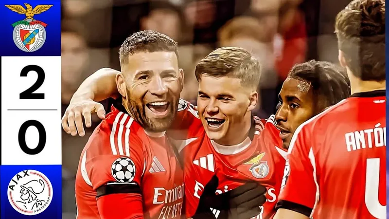 Ajax vs Benfica 0-2: Richard Rios kiến tạo, Dahl sớm khai bàn phút thứ 6, Barreiro chốt hạ gọn gàng chiến thắng phút 90