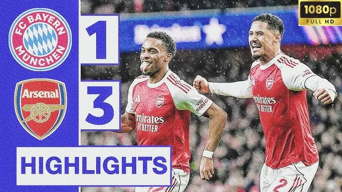 Arsenal vs Bayern Munich 3-1: Timber khai bàn, Lennart Karl gỡ hòa, Madueke, Martinelli lần lượt chốt hạ chiến thắng, sao Harry Kane ngậm ngùi thua cùng Bayern 