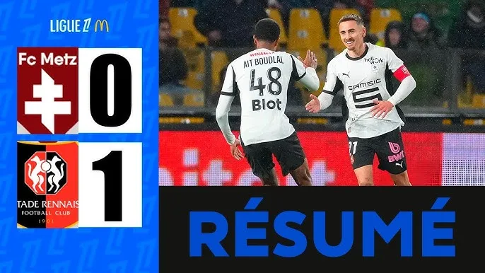 FC Metz vs Rennes 0-1: Breel Embolo nhả bóng, Valentin Rongier tung cú sút chớp nhoáng, giành gọn chiến thắng 