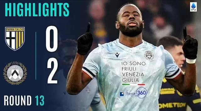 Parma vs Udinese 0-2: Nicolo Zaniolo sút gọc hẹp mở bàn, Mariano Troilo nhận thẻ đỏ, Keinan Davis lập tức tận dụng cơ hội trên chấm penalty