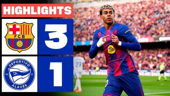 Barcelona vs Alaves 3-1: Parada kiến tạo, Ibanez phá lưới Barca sau 1 phút, Raphinha kiến tạo, Yamal gỡ hòa, Olmo tỏa sáng cú đúp ngược dòng