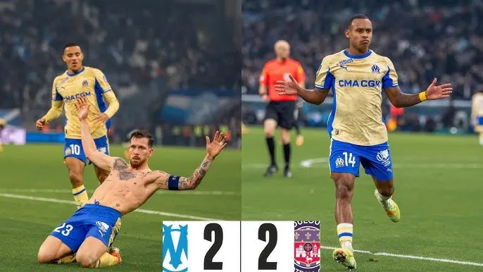 Marseille vs Toulouse 2-2: Emersonn mở bàn, Igor Paixao, Pierre-Emile Hojbjerg ngược dòng nhưng Santiago Hidalgo kịp níu chân Marseille phút bù giờ