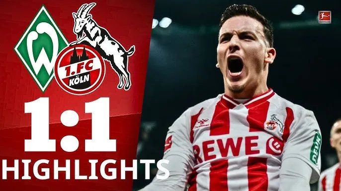 Werder Bremen vs Cologne 1-1: Jens Stage kiến tạo, Marco Friedl mở tỷ số, VAR từ chối bàn thắng của Keke Topp, El Mala gỡ hòa, Niklas Stark nhận thẻ đỏ