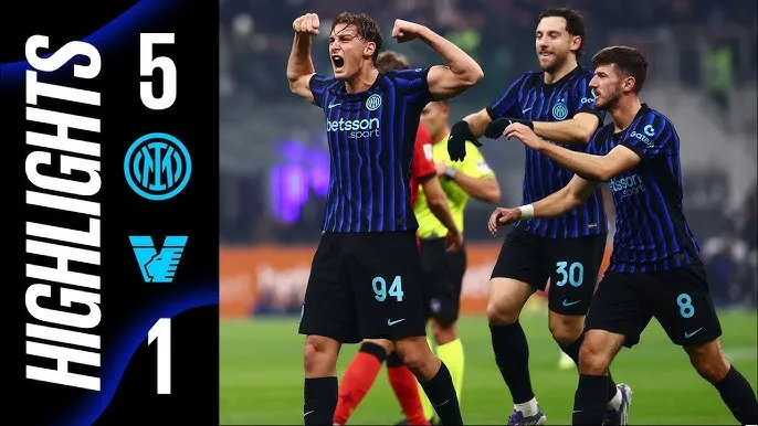 Inter Milan vs Venezia 5-1: Andy Diouf, Pio Esposito, Marcus Thuram, Ange-Yoan Bonny vùi dập đối thủ, giành vé tứ kết Coppa Italia