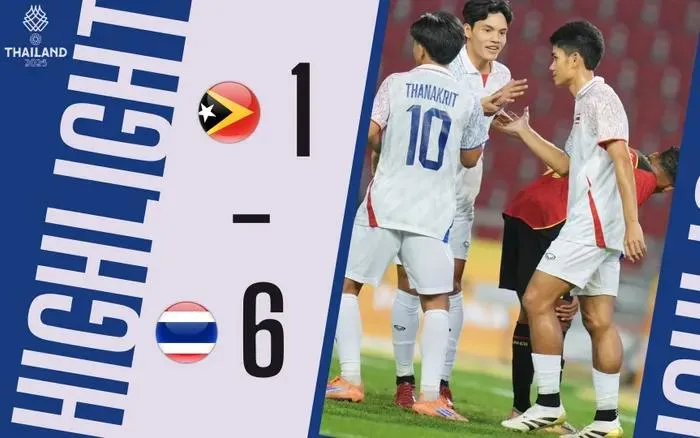 U22 Thái Lan vs U22 Timor Leste 6-1: Khai màn tưng bừng, Yotsakorn Burapha ghi hattrick, Siraphop, Kakana góp công, Rodrigues phản lưới nhà 