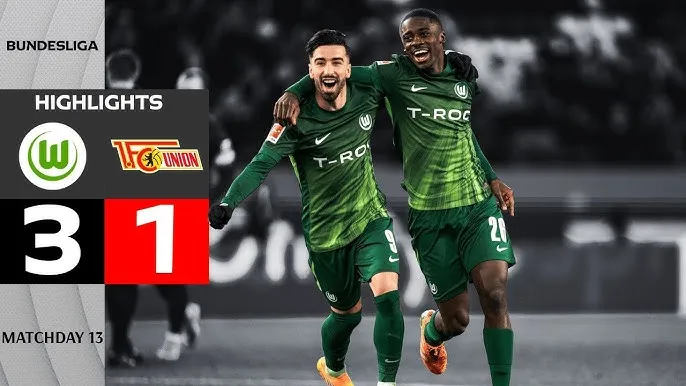 Wolfsburg vs Union Berlin 3-1: Lần lượt Patrick Wimmer, Mohamed Amoura, Lovro Majer vùi dập đối thủ, Stanley Nsoki ghi bàn danh dự