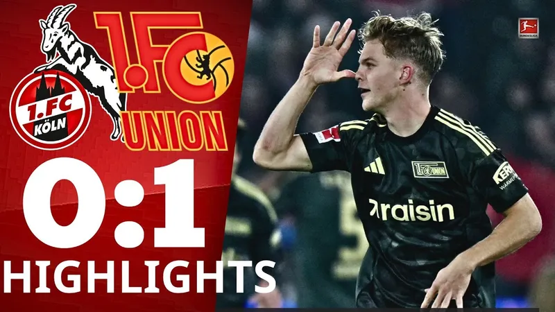 Cologne vs Union Berlin 0-1: Tâm điểm thẻ đỏ của Van Den Berg, Andras Schafer tận dụng lợi thế ghi bàn phút bù giờ