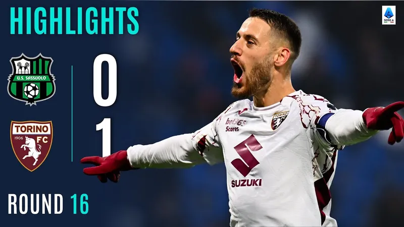 Sassuolo vs Torino 0-1: Nikola Vlasic ghi bàn duy nhất trên chấm penalty, Sassuolo tạm xếp tốp 10 Serie A 2025/26