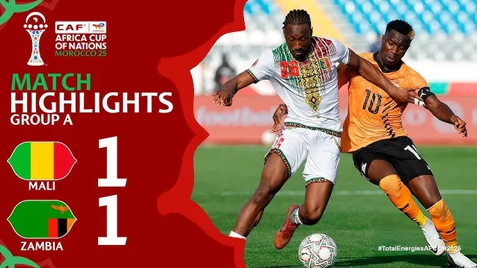 Mali vs Zambia 1-1: Lassine Sinayoko dứt điểm cận thành mở bàn nhưng sao Leicester Patson Daka kịp lập công cứu thua