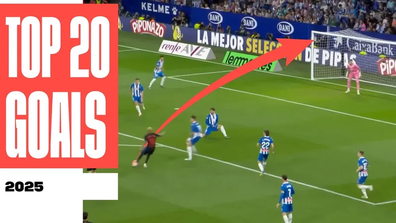 Tốp 20 bàn thắng đẹp nhất La Liga trong năm 2025 có tên Lamine Yamal, Barrenetxea, Antony, Valverde,...