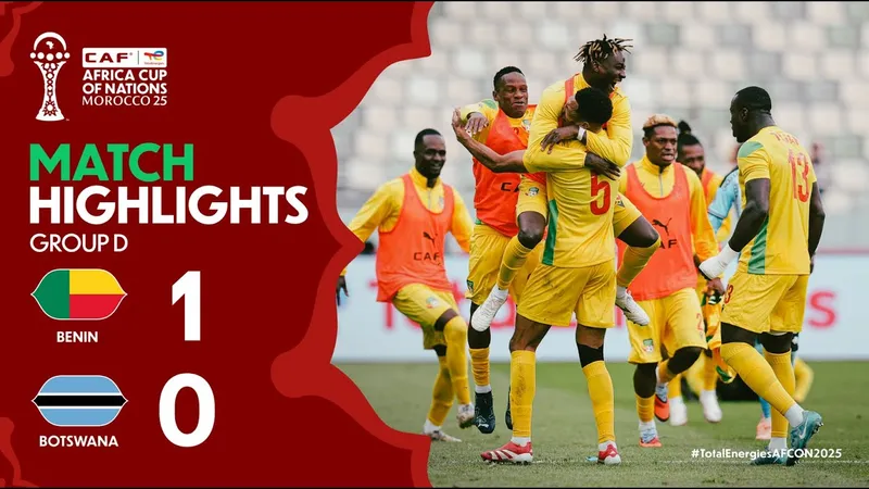 Benin vs Botswana 1-0: Steve Mounie kiến tạo, Yohan Roche sút trúng chân hậu vệ ghi bàn thắng duy nhất, Benin có 3 điểm đầu tay