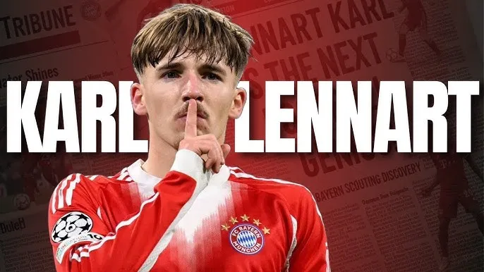 Tài năng trẻ 17 tuổi Lennart Karl của Bayern Munich đang có một mùa giải đột phá đáng kinh ngạc ở đấu trường Bundesliga