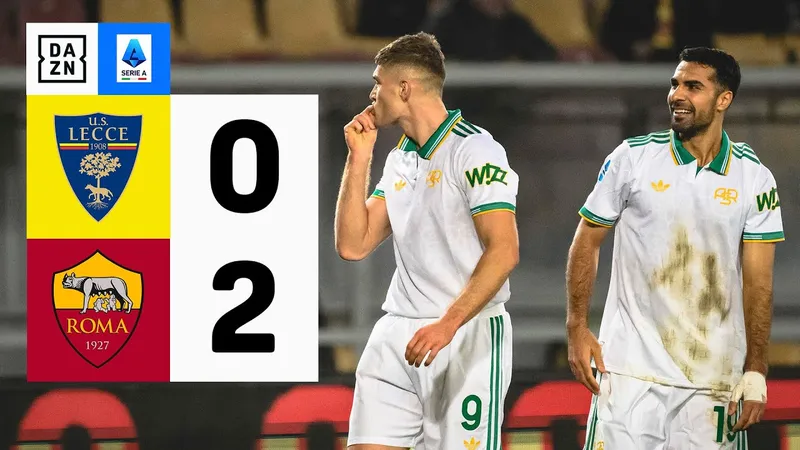 Lecce vs AS Roma 0-2: Evan Ferguson sút hiểm hóc mở bàn, Artem Dovbyk đánh gót điệu nghệ giành 3 điểm nhưng Juve chiếm tốp 4 Serie A