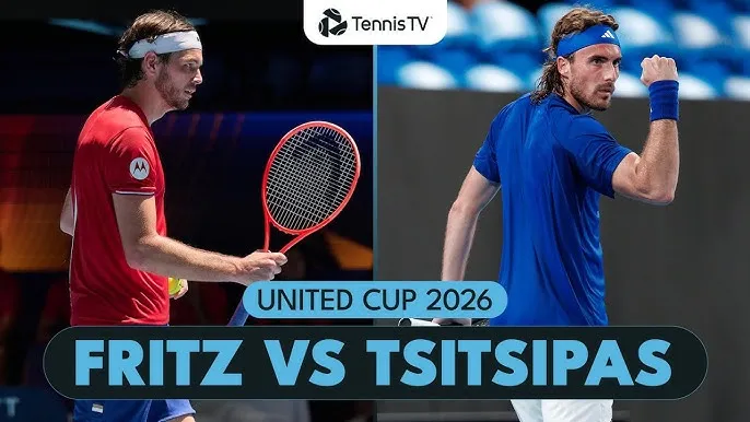 Stefanos Tsitsipas vs Taylor Fritz 6-4, 7-5: Sau 1 giờ 21 phút, Tsitsipas vượt qua Fritz ở tứ kết United Cup 2026
