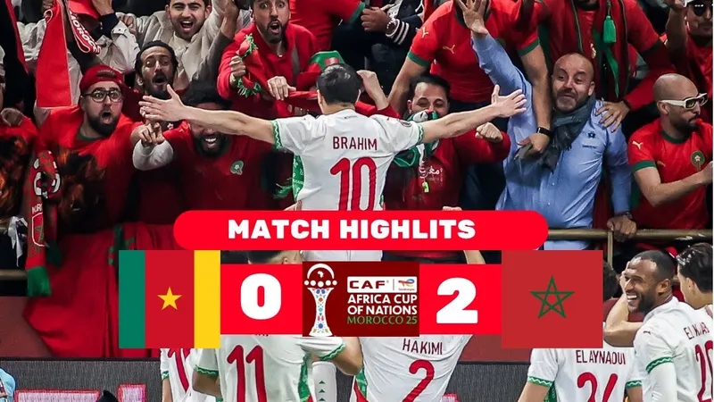 Cameroon vs Morocco 0-2: Sao Real Brahim Diaz khai thông, Saibari chốt hạ chiếc vé bán kết CAN Cup 2026, đối đầu Algeria hoặc Nigeria