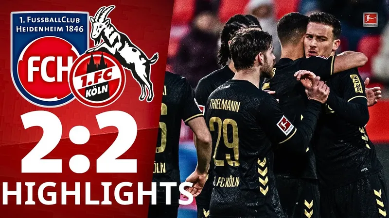 Heidenheim vs Cologne 2-2: Rượt đuổi thú vị, Marvin Pieringer mở bàn, Eric Martel gỡ hòa, Julian Niehues lập công, Said El Mala chia điểm