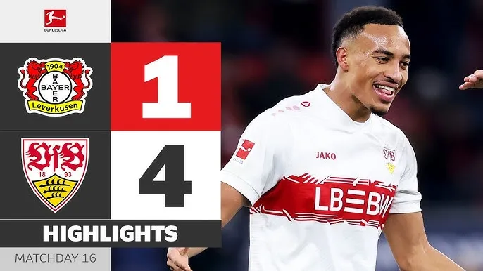 Leverkusen vs Stuttgart 1-4: Leweling xuất thần cú đúp, Mittelstadt tỏa sáng chấm penalty, Undav góp công địa chấn hạ gục Leverkusen 