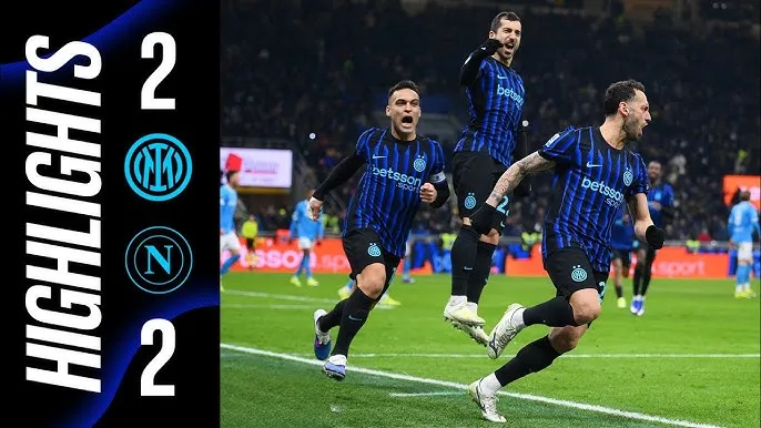 Inter Milan vs Napoli 2-2: Dimarco mở bàn, Calhanoglu lập công, McTominay tỏa sáng cú đúp khiến Inter chia điểm 
