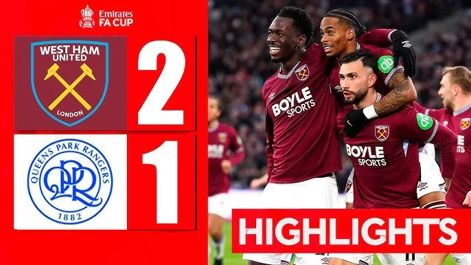 West Ham vs QPR 2-1: Crysencio Summerville lập công, Richard Kone gỡ hòa, Valentin Castellanos chốt hạ chiếc vé vòng 4 FA Cup